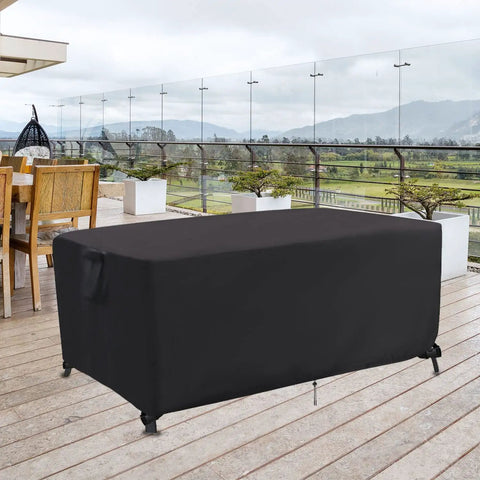 Outdoor Dining Table Cover For 60 Inch Rectangle Patio Table Waterproof And Fade Resistant Heavy Duty Furniture Cover