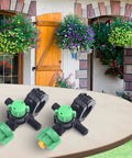 2 Pack Fan Shaped Misting Nozzles For Farm Irrigation With Wide Coverage And Adjustable Flow on outdoor table