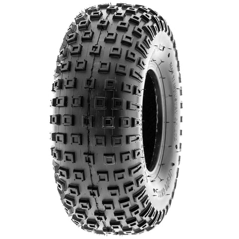 145/70-6 UTV Tire A011 Pair Of 2 All Terrain Hardpack 6 Ply with rugged tread design for traction on mud and loose terrain
