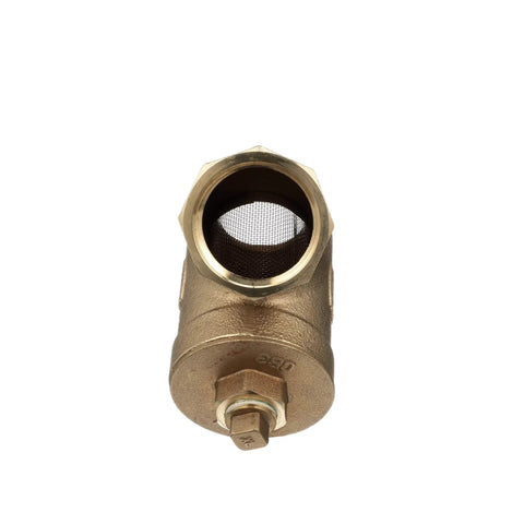 Heavy Duty Cast Bronze Wye Type Strainer One And A Half Inch SXL With Stainless Steel Screen, front view