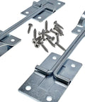 6 Inch T Entry Latch Zinc Iron Trailer Door Retainer For RV Two Pack, zinc iron construction with screws