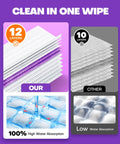 PowerMop Refills With 500 Plus Cleaning Strips For Deep Clean On Wood And Multi Surface Floors 52 Count Disposable Mop Pads For Easy Zero Effort Floor Cleaning And Pet Hair Dust Removal 12-layer pads