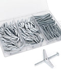 Heavy Duty Hollow Wall Anchors Kit For Drywall And Ceiling Mounts With Toggle Bolts And Wing Nuts, 50 Piece Metal Assortment