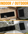 Hallway Runner Rug 2 Foot By 6 Foot Durable Non Slip Mat With Scraper Pile For Indoor And Outdoor Use in residential and commercial settings