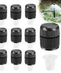 10 Pack Adjustable Sprinkler Bubbler Heads For 1/2 Inch Male Thread With Mushroom Design And 360 Degree Flow Control