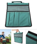 Foldable Portable Garden Tool Pouch And Kneeling Stool Bag For Outdoor Gardening With Large Capacity Storage And Easy Fold Open Design