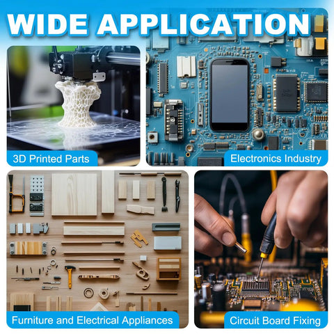 Wide application of Heavy Duty Brass Threaded Inserts M6 Metric Heat Set Nuts with knurled grip in 3D printing, electronics, and furniture.