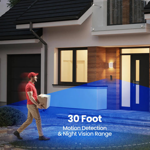 Image of Wireless Video Doorbell With 1080p HD Camera Battery Or Hardwired Power 2.4 GHz WiFi No Hub Needed Two Way Talk Motion Detection