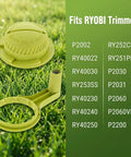 Bump Knob And Bump Feed Trimmer Head Handle Replacement Kit For Ryobi Straight Shaft Trimmers on grass with model numbers