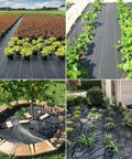 Heavy Duty Weed Barrier Landscape Fabric 3.2 Oz Ground Cover 1.4 Ft By 50 Ft Durable Weed Mat installed in gardens and beds