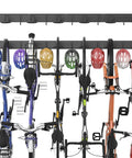 Wall Mount Bike Storage Rack For Up To 6 Bikes With 6 Helmet Hooks Heavy Duty Garage Organizer Holds Up To 660 Lbs Vertical Bike Hanger