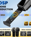 Universal 3 In 1 Wireless Lavalier Microphone With Lightning USB C And USB A For iPhone Android And PC Noise Canceling DSP feature