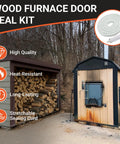 Wood furnace door seal kit for Central Boiler HF60 series; 10 ft fiberglass rope with 2 oz silicone adhesive.