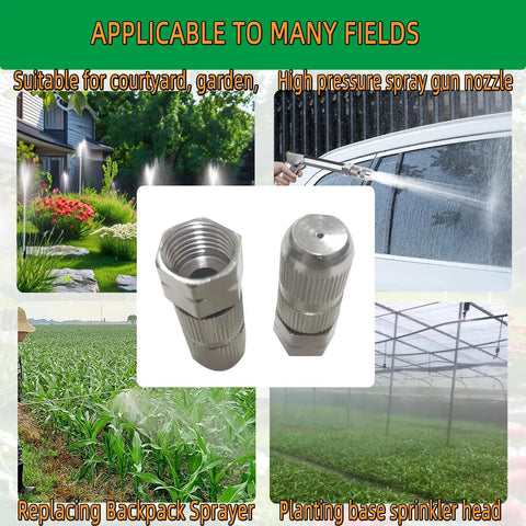 Two Pack Adjustable Spray Nozzle Tips For Backpack Sprayers High Pressure Misting Nozzles For Farm And Garden Irrigation