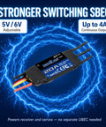 Beatles G2 20A Brushless ESC For RC Airplanes 2 To 4S With Built-In Switching BEC 5V And 6V 4A, shown with electric design