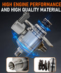 High Pressure Fuel Pump GDP102 Replacement For 2009-2017 Buick Enclave, shown with connectors and spring components.