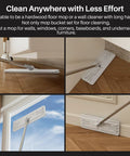 Two Tank Wash And Dry Mop And Bucket Set With Long Handle Flat Mop for Floor and Wall Cleaning on wood and glass surfaces