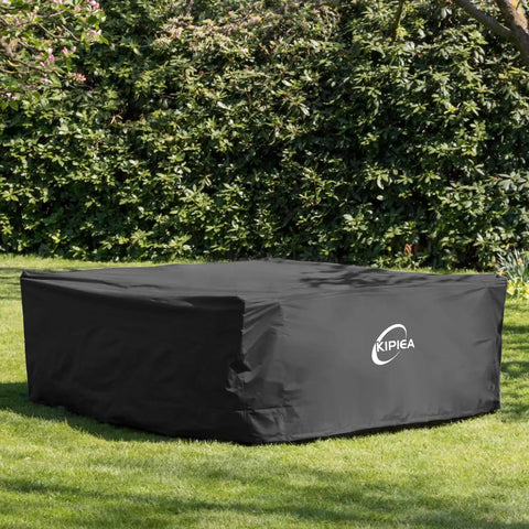 Heavy Duty Waterproof Patio Furniture Covers For Table And Chairs Set All Weather Protection UV Resistant No Tears Or Fading 110"x84"x28" 420D