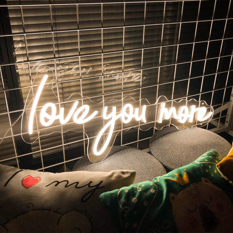 Neon Sign In Transparent Acrylic, Dimmable LED Wall Light That Turns Any Room Into A Cozy Vibe, Warm White 23.6x9 Inches