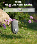 Bluetooth 2-In-1 Soil Moisture And Air Temperature Meter With App Remote Monitoring in garden setting