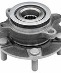 Front Wheel Bearing Hub Assembly For Nissan Rogue And Sentra 5 Lug With ABS Encoder Replaces 513298 Fits 2008 2013 Rogue 2014 2015 Rogue Select 2007 2012 Sentra showing front view with 5 lugs and 4-bolt flange