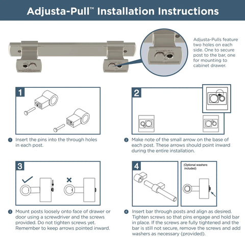 Installation guide for Adjustable Drawer Pulls Five Pack Champagne Bronze Gold Cabinet Handles For Kitchen Cabinets Dressers And Cupboards Dope Finish