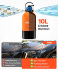 Deionized Water System For Car Wash With 10L DI Resin Bypass Valve And TDS Meter Spot Free Water Filter For Cars RVs Motorcycles And Windows Easy Air Dry Finish with before and after car wash results