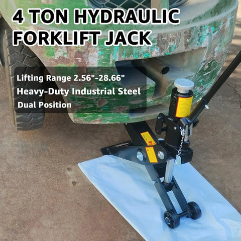 Heavy Duty Forklift Service Jack With 4 Ton Capacity 8000 Lb Low Profile Hydraulic Floor Jack lifting forklift