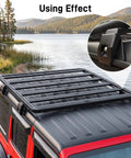 4 Piece Roof Rack Mounting Bracket Set For Jeep Wrangler JL JK 2007 2024 Gladiator JT Cherokee XJ 1984 2001 installed on vehicle