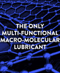 Macro-molecular structure with text 'The Only Multi-Functional Macro-Molecular Lubricant' on top.
