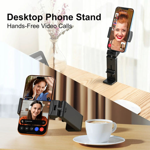 Universal In Flight Phone Holder Mount For Airplane Hands Free Viewing With Dual 360 Degree Rotation Pocket Size holder on desk