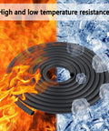 Fuel Line Repair Kit With 9.85 Ft 1/4 Inch Inner Diameter Rubber Gas Hose and 20 Spring Clamps, fire and ice background
