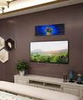 Dope Star Galaxy Slatwall Panel With Laminated Artwork 40 Inches Wide By 12 Inches Tall MDF Wall Display for living room or office