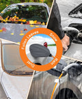 Heavy Duty Magnetic Ev Charger Port Cover For Electric Vehicles With Dual Flex Strips To Squash Dust And Moisture In A Sleek Grey Build protecting charging port from dust, rain, and snow.