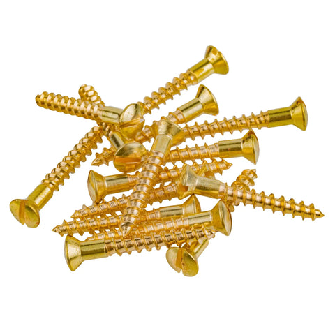 Top Tier Solid Brass Wood Screws Size 5 By Five Eighth Inches Featuring Oval Countersunk Head And Standard Slotted Drive Self Tapping Fasteners Pack Of Twenty Five Works Like A Dream For Zero Hassle Cabinetry And Fine Furniture