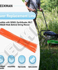 Must Have 30 Pack Universal Walk Behind String Trimmer Line Kit 21.25 Inch Replacement 0.155 Inch Line For Most Walk Behind Mowers Compatible With Senix Earthquake BILT Toro 58620 Easy Assembly
