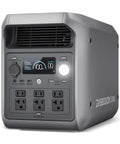 Front view of 2048Wh Portable Power Station Powerhouse With Safe LiFePO4 Battery 3300W Peak Boost 2200W AC Output Ultra Lightweight