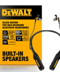 Rugged 2In1 Neckband Bluetooth Headphones With Built In Speakers For Worksites And Outdoors Wearable Around The Neck