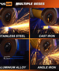 Truswe cut-off wheels, 52-pack, 4-1/2 in x 0.045 in; for stainless steel, cast iron, aluminum alloy, and angle iron