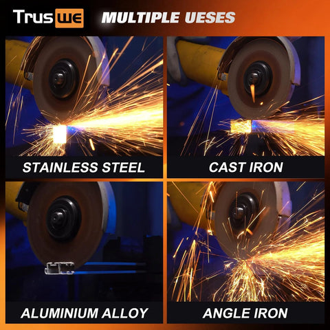 Truswe cut-off wheels, 52-pack, 4-1/2 in x 0.045 in; for stainless steel, cast iron, aluminum alloy, and angle iron