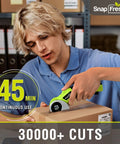 SnapFresh Cordless Electric Scissors With Rechargeable Battery And Self-Sharpening Blades For Cutting Cardboard Fabric Leather Carpet, cutting cardboard.