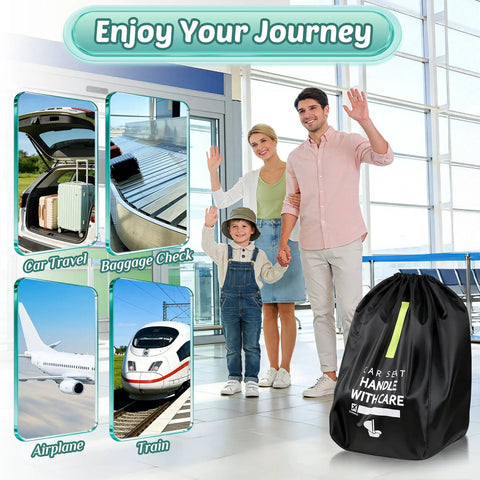 Flight Ready Car Seat Travel Bag Fits All Car Seats Infant Carriers And Booster Seats Durable Car Seat Cover at airport