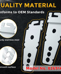 Two Pack Dishwasher Mounting Brackets Replacement Parts Undercounter Heavy Duty Galvanized Steel Exact Fit For Most Dishwashers Replace OEM 8269145 WP8269145 Fixes Door Latch Door Wont Close Shaking Noisy showing quality material and model number 8269145.