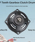 7 Tooth Gearbox Clutch Drum for T8F Chain 2 Stroke 47cc 49cc Pocket Bike Aftermarket Replacement Part Durable Metal