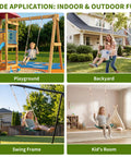Weatherproof Kids Swing Seat With 264 Lb Capacity, Built To Last Heavy Duty Tree Swing, Ergonomic Design, in varied locations