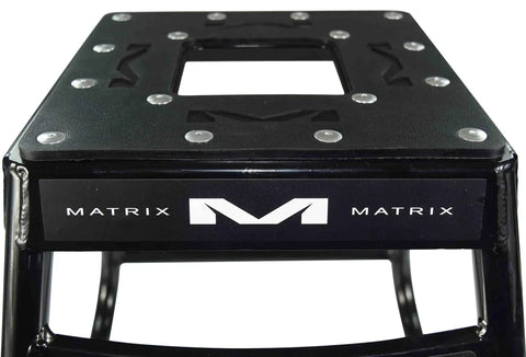A2 Motocross Aluminum Dirt Bike MX Stand With Limited Edition 25 Piece Sticker Kit Black Built Tough For Stable Maintenance
