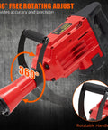 Solid Build Heavy Duty Electric Jack Hammer Concrete Breaker Demolition Rig For Ripping Through Slabs Quick Change Chuck System with 360° rotating handle.
