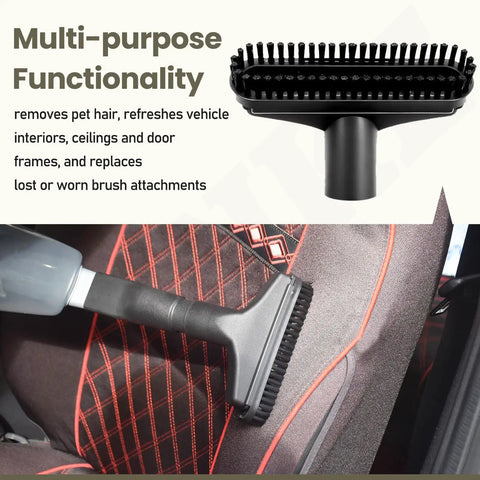 Must Have Crevice Tool, Dusting Brush, Upholstery Tool And Combination Tool Kit For Oreck Vacuums BB870 BB850 BB870AD BB880 With Hose Replacement Set shown cleaning car seat