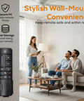 Living room scene with Ceiling Fan Remote Control TR198A With Wall Holder For UC7225T CHQ7225T Fans Includes Wall Mount Bracket