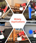Cordless HVLP Paint Sprayer With 1300ML Cup 3 Spray Patterns And 4 Nozzles Easy Clean Joints Ideal For Walls Furniture Fences Doors